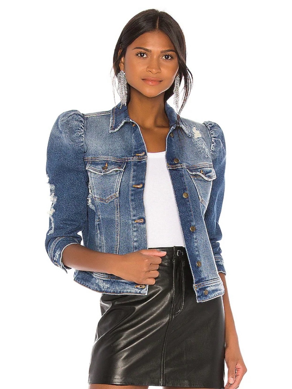 Retrofete Ada Jacket in Worn Vintage Blue
